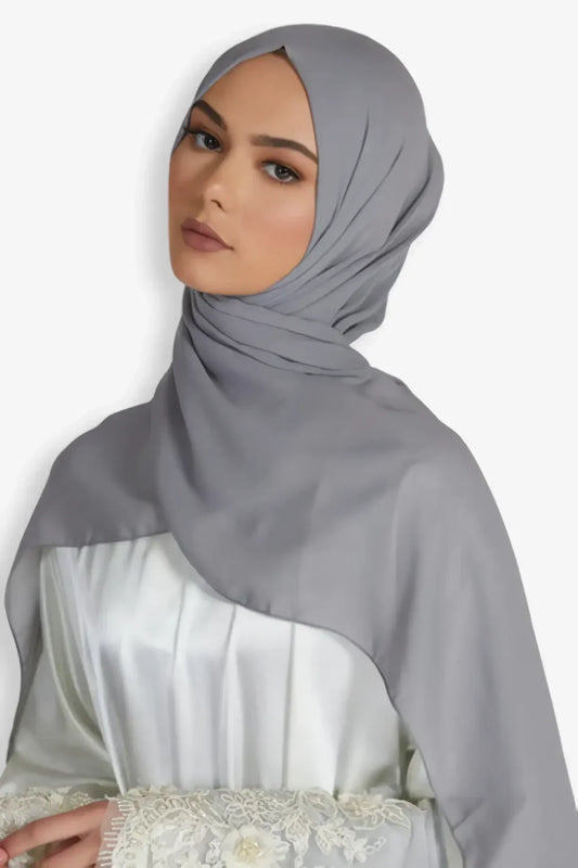 Georgette Hijab Grey