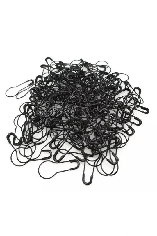 Premium no-snag hijab pins in sleek black color, pack of 40 by Abaya for Women – durable, fabric-friendly pins designed for secure and elegant hijab styling.