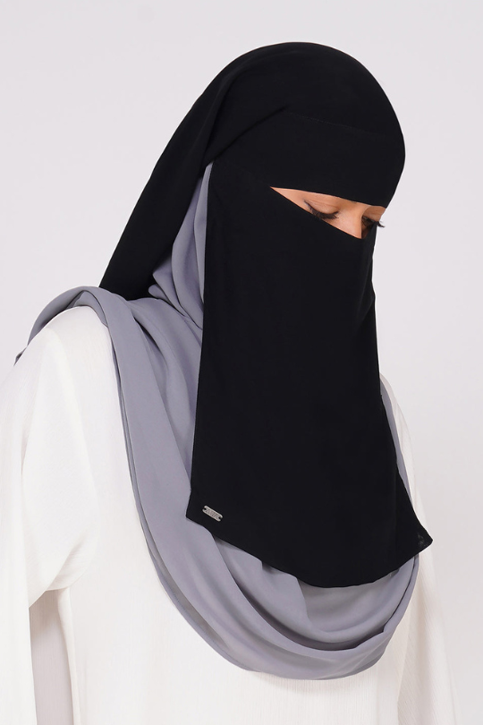 Triple Layer Niqab – Maximum Coverage, Breathable | Abaya For Women