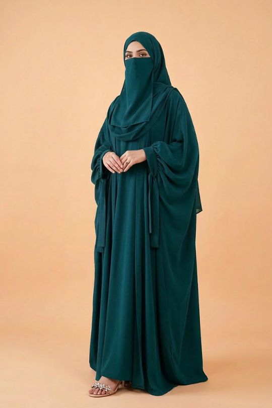4 Piece Kaftan Abaya Set