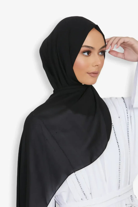 Hijab Georgette Black