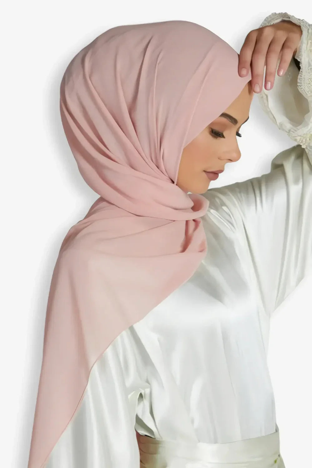 Georgette Chiffon Hijab Rose Dust